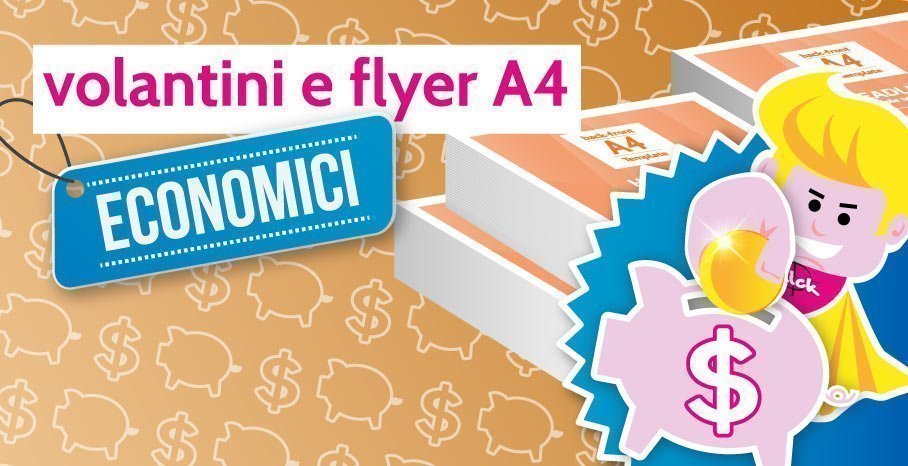 Cimpress Volantini Personalizzati A5 Orizzontale, Stampa Fronte Su